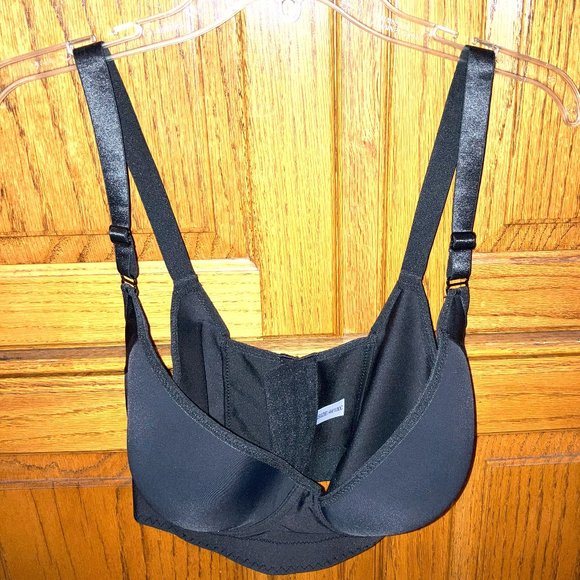 NWT 2 BESMISEEA Deep Cup BRAS Hide Back Fat w/SHAPEWARE inc. NUDE/BLACK SZ 44C - Picture 5 of 8